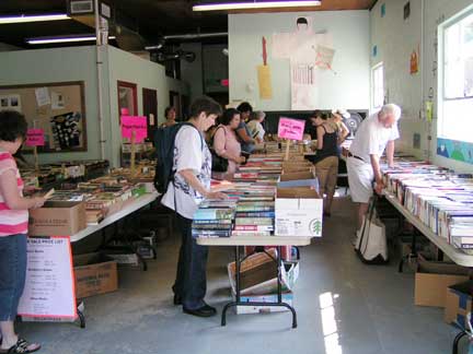 Book sale inside