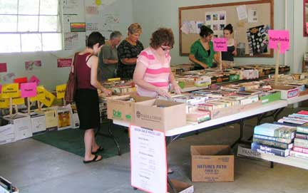 Book sale inside