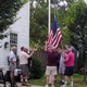 Raising the New Flagpole, July 2005